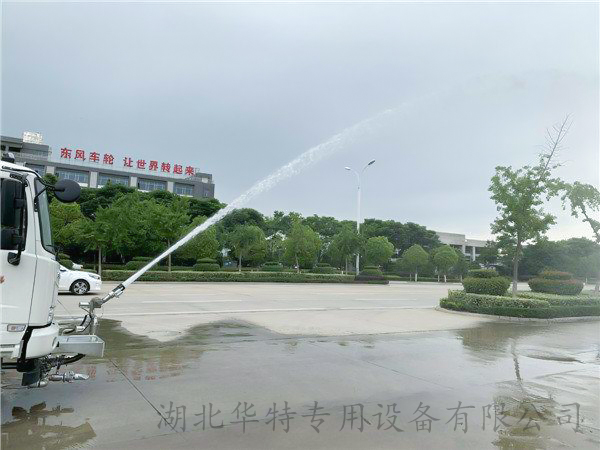 灑水車電動水炮實戰效果